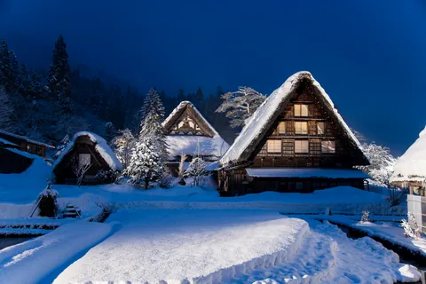 白川郷の夜