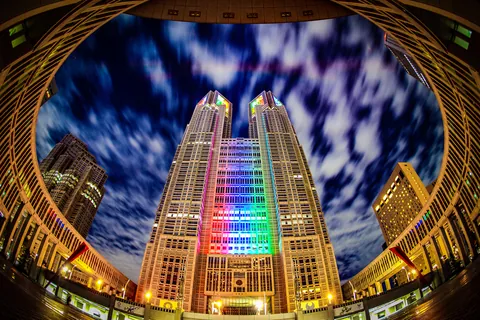 東京都庁ライトアップ
