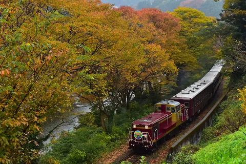 Tal im Herbstlaub, Gunma