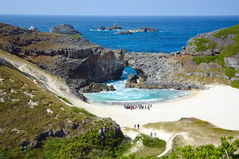 Fan Pond in Minamijima island