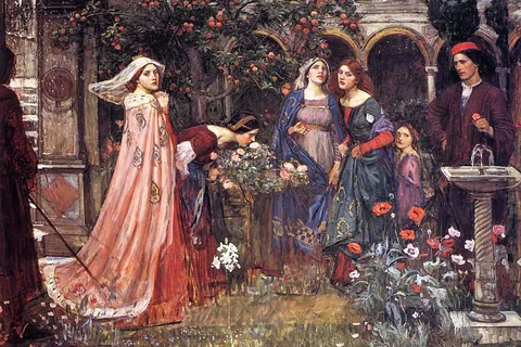 Der verzauberte Garten / John William Waterhouse