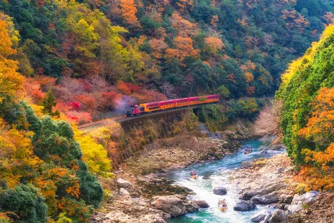 保津峡の紅葉