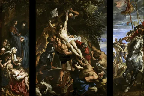 La elevación de la cruz / Pedro Pablo Rubens