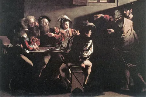 La vocación de san Mateo / Caravaggio