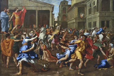 El rapto de las sabinas / Nicolas Poussin