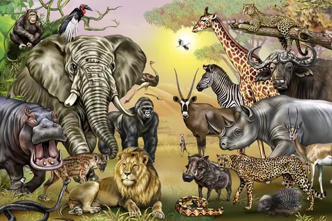 エリア別に見る 世界の動物イラスト
