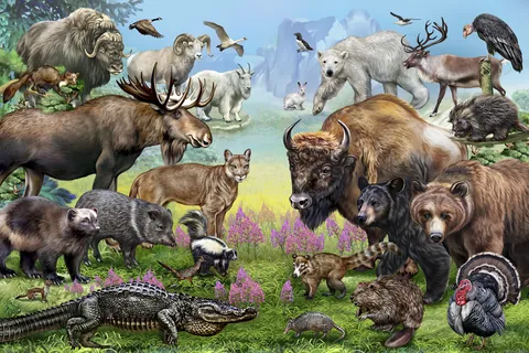 北米の野生動物