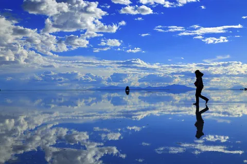 Uyuni salt flat in Bolivia