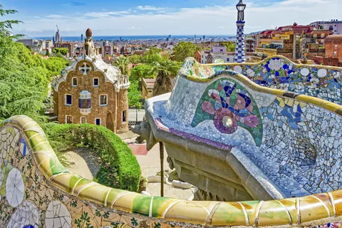 バルセロナのグエル公園 / スペイン