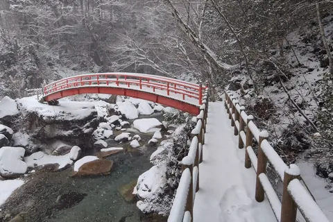 夕森渓谷もみじ橋 / 岐阜県
